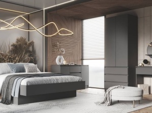 Шкаф АКАЦИЯ 2200/800/520/ Графит